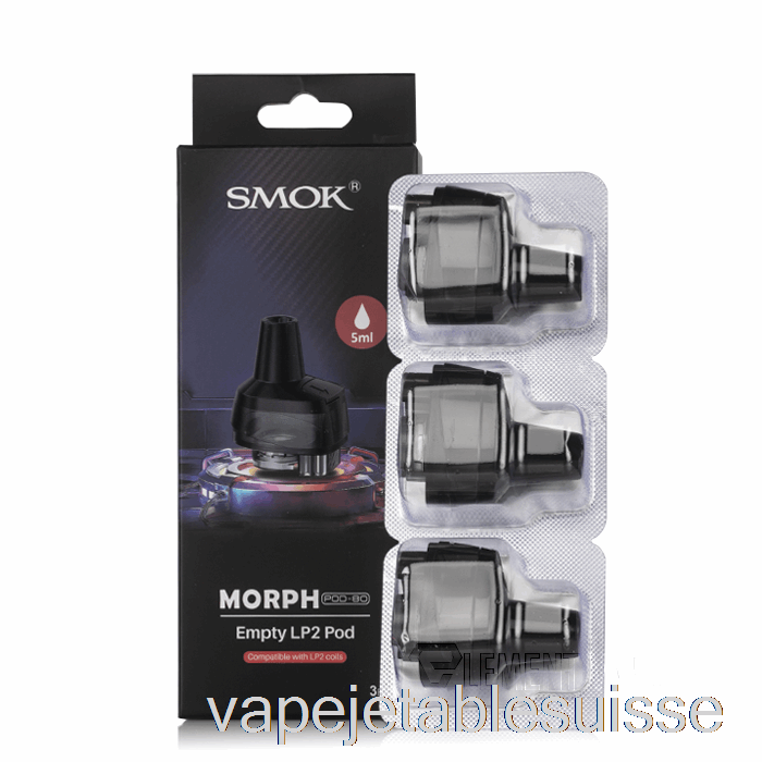 Vape Suisse Smok Morph Pod-80 Dosettes De Remplacement [lp2] 5ml Morph-80 Pods